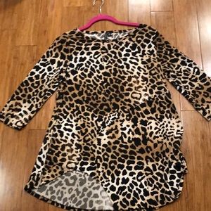 Animal print tunic